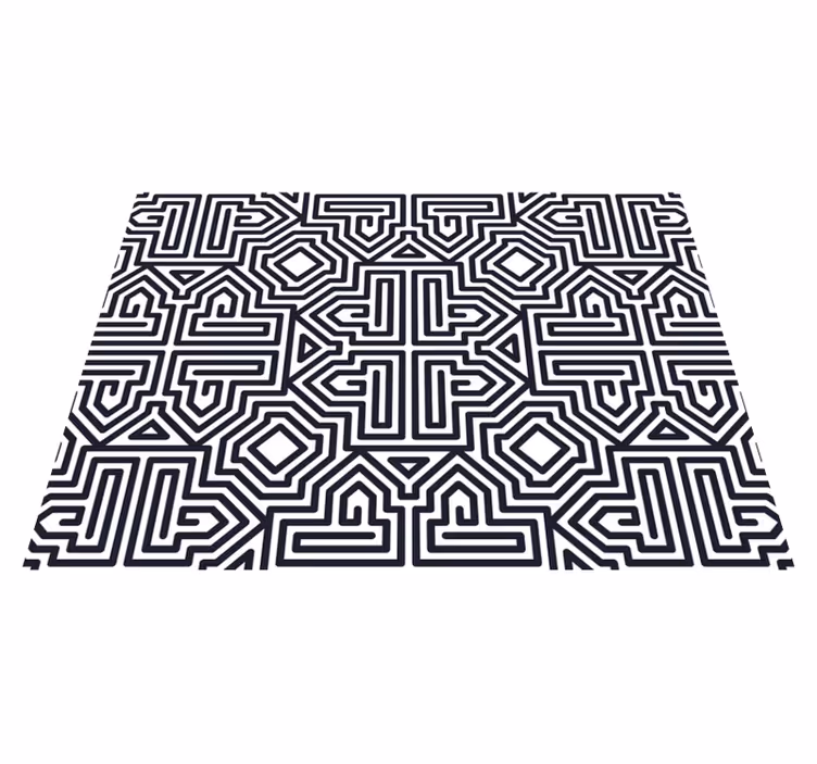 Individuais de mesa de texturas padrão geométrico abstrato - TenStickers