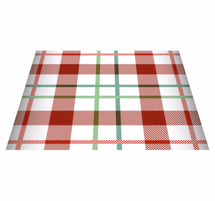 Individuais de mesa de natal em estampa xadrez - TenStickers