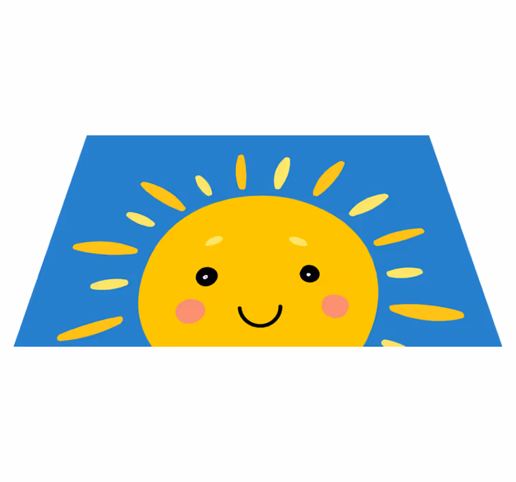 Individuais de mesa infantis face do sol sorridente - TenStickers