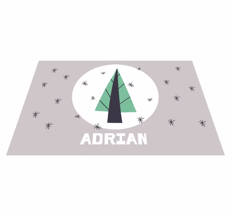 Individuais de mesa de Natal árvore de natal personalizada - TenStickers