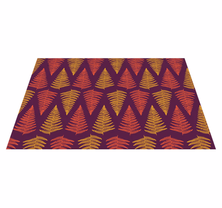 Individuais de mesa de texturas com fundo de folhagem - TenStickers