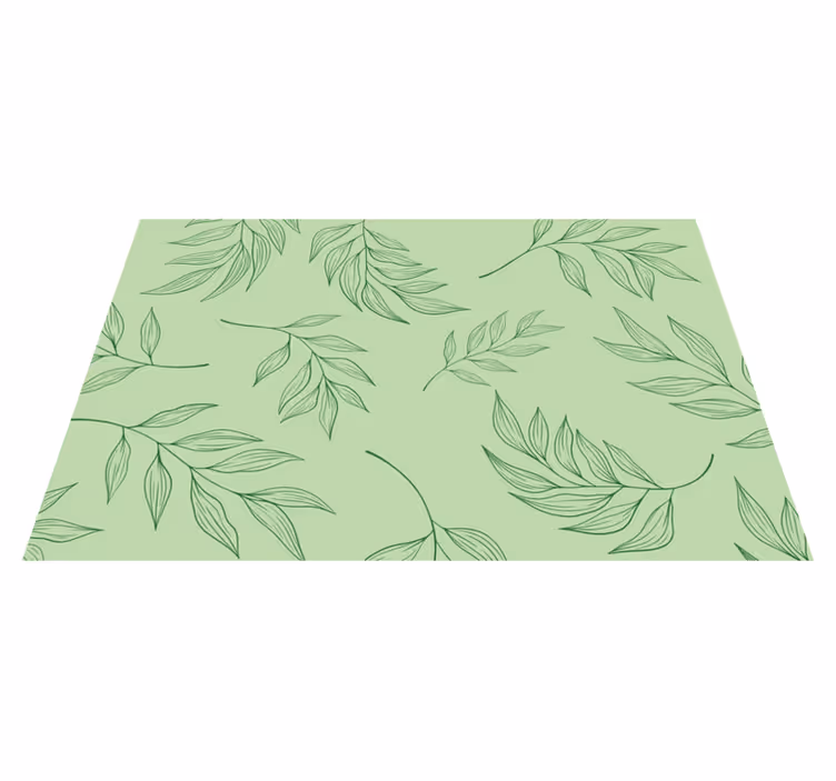 Individuais de mesa Fundo floral verde - TenStickers