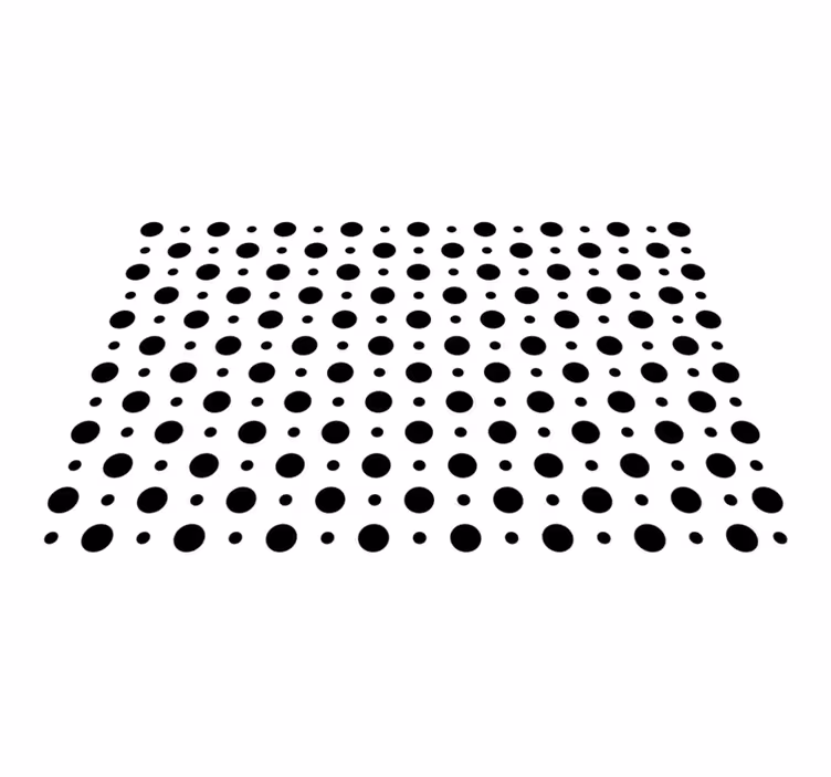 Individuais de mesa de texturas bolinhas pretas - TenStickers