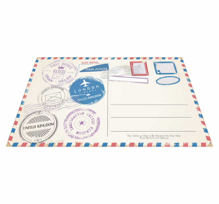 Individuais de mesa elegantes Cartas antigas - TenStickers