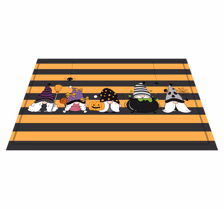 Individual de mesa halloween chapéus de gnomo halloween - TenStickers