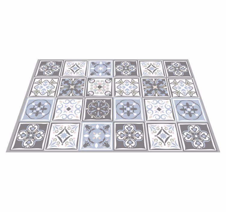 Individuais de mesa de texturas Azulejo cinza de vários padrões - TenStickers