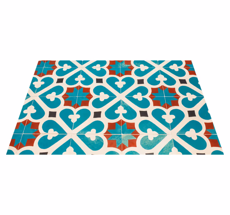 Individuais de mesa de texturas conceito geométrico vibrante - TenStickers