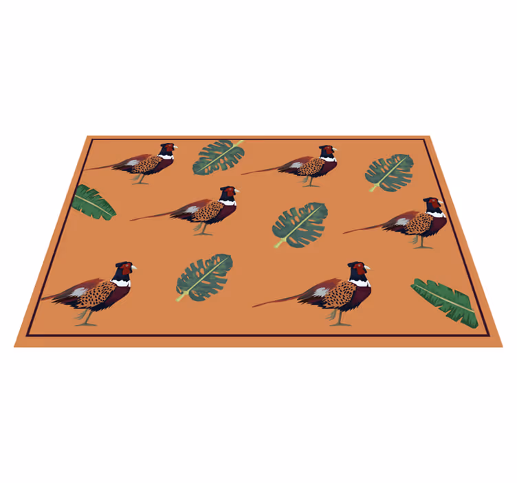 Individuais de mesa originais com padrão de faisão colorido - TenStickers