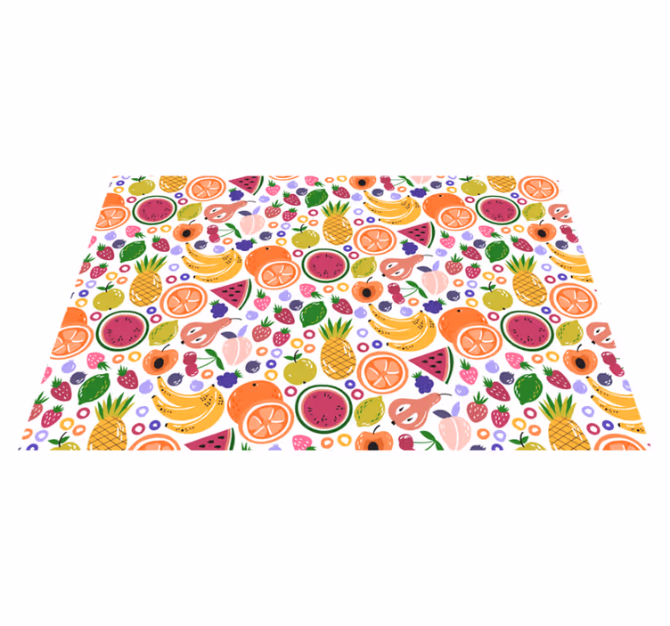 Individuais de mesa infantis com estampa de frutas - TenStickers