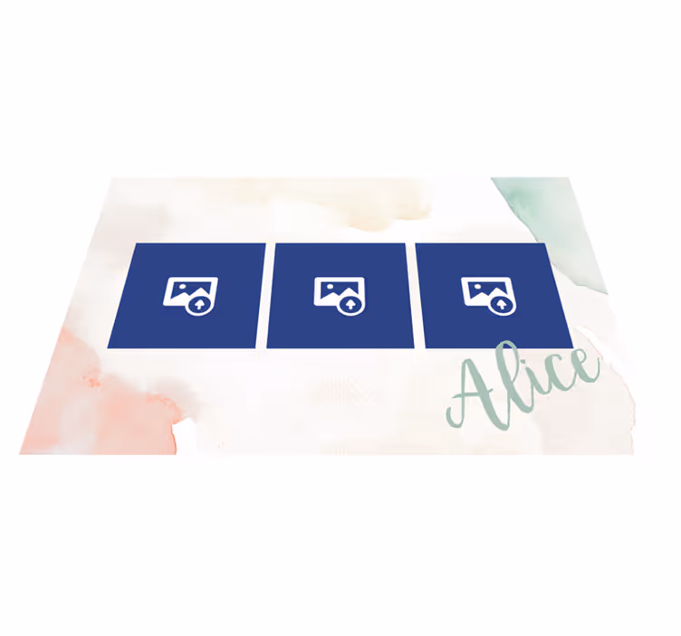Individuais de mesa com nome Foto e nome - TenStickers
