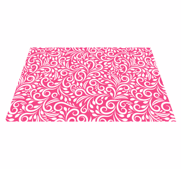 Individuais de mesa de texturas padrão floral espiral - TenStickers