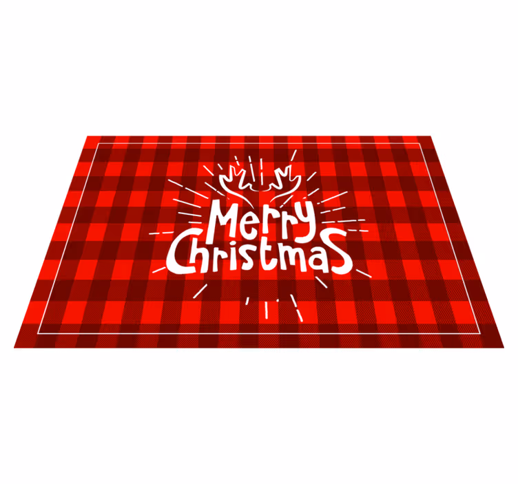 Individuais de mesa de Natal Padrão de figuras geométricas - TenStickers