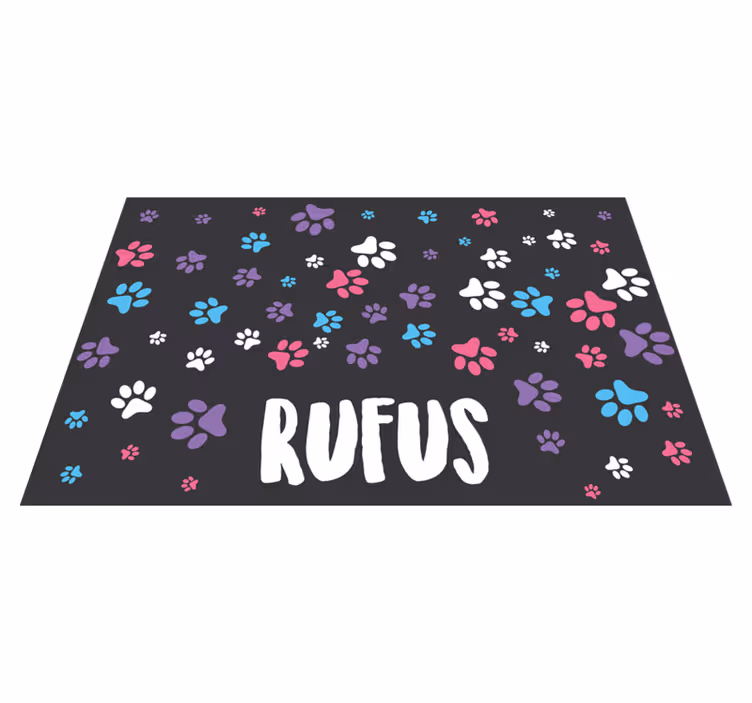 Individuais de mesa infantis patas coloridas - TenStickers