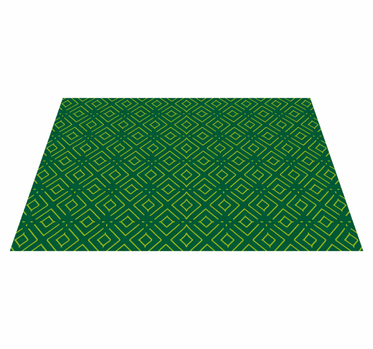 Individuais de mesa de texturas padrão verde geométrico - TenStickers