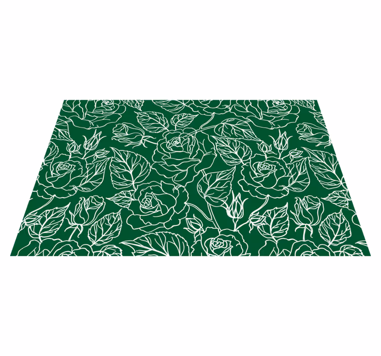 Individuais de mesa de texturas arranjo botânico gracioso - TenStickers