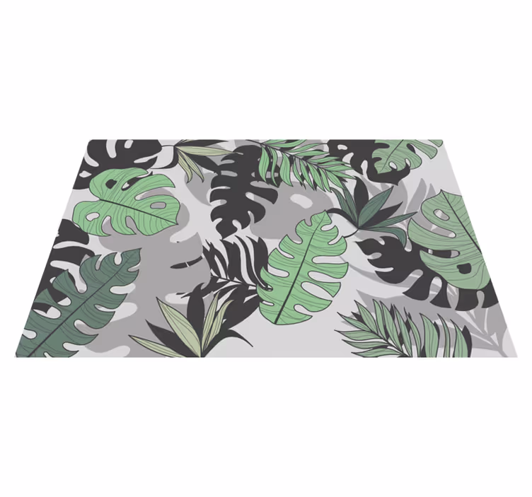 Individuais de mesa de texturas com folhas tropicais - TenStickers