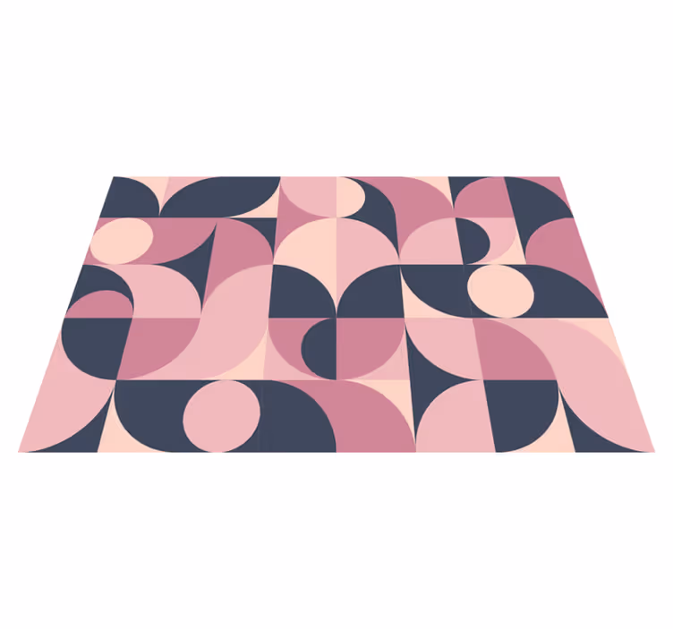 Individuais de mesa modernos Pastel rosa geométrico - TenStickers