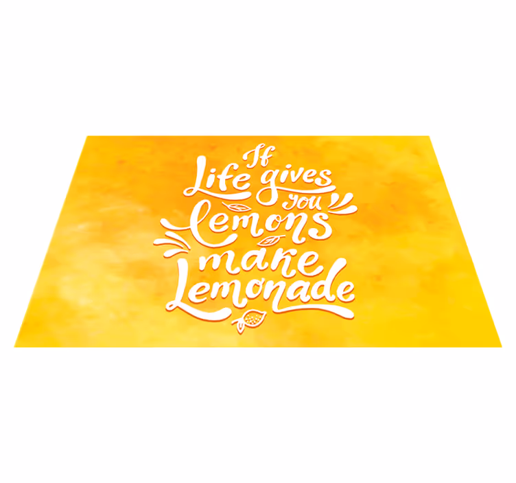 Individuais de mesa para casa Se viver te der limões, faça limona - TenStickers