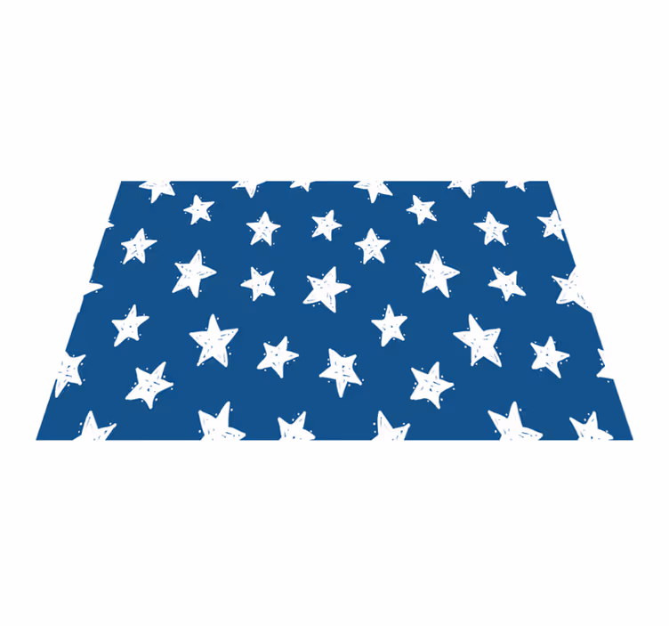 Individuais de mesa elegantes Marinha e estrelas brancas - TenStickers
