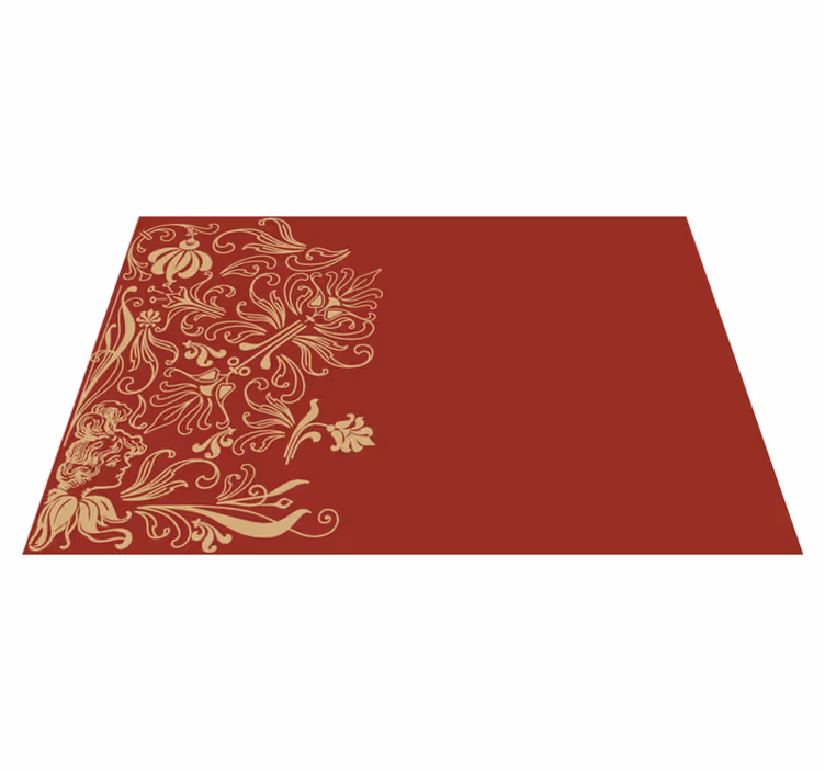 Individuais de mesa elegantes com acentos florais elegantes - TenStickers
