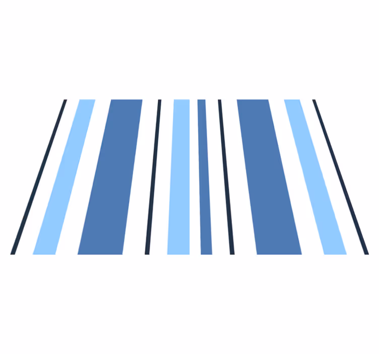Individuais de mesa modernos com listras azuis - TenStickers