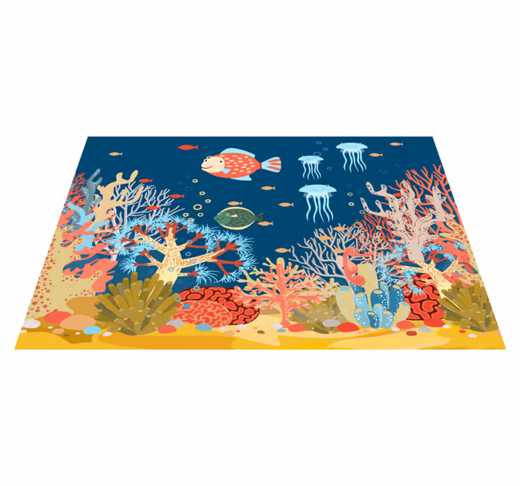 Individuais de mesa para casa Paisagem marinha subaquática - TenStickers