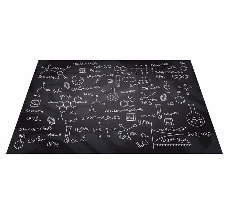 Individuais de mesa originais impressão de equação química - TenStickers