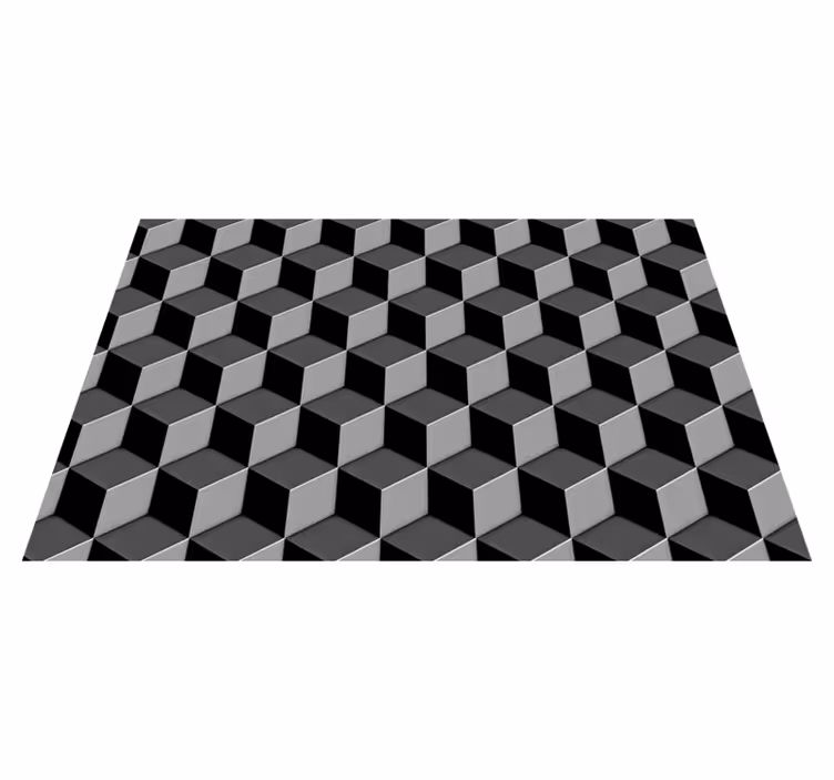 Individuais de mesa modernos Quadrados 3d cinza - TenStickers