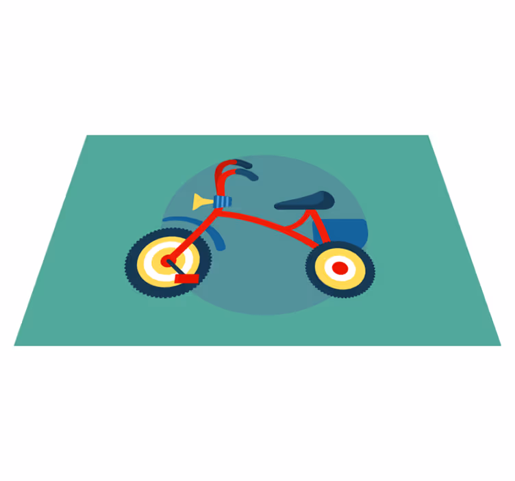 Individuais de mesa infantis triciclo com buzina - TenStickers