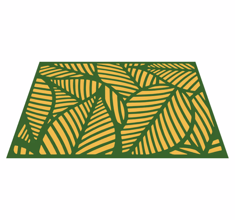 Individuais de mesa de texturas com padrão de folhas - TenStickers