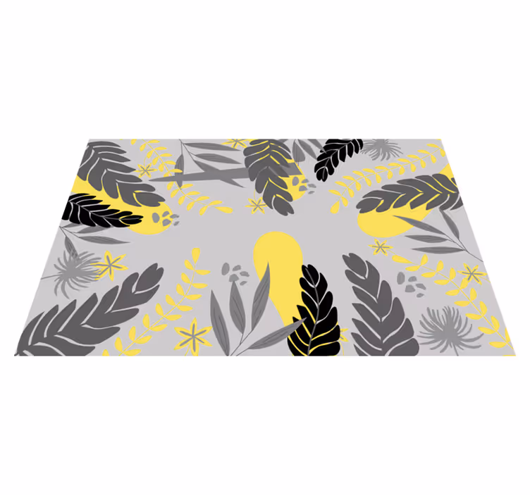 Individuais de mesa de texturas folhas botânicas - TenStickers