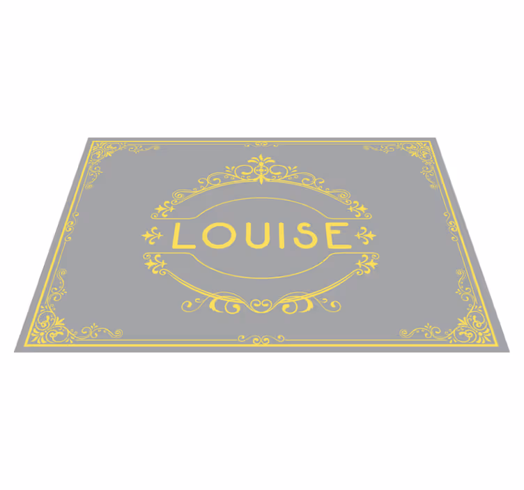 Individuais de mesa com nome exibição elegante de nomes - TenStickers