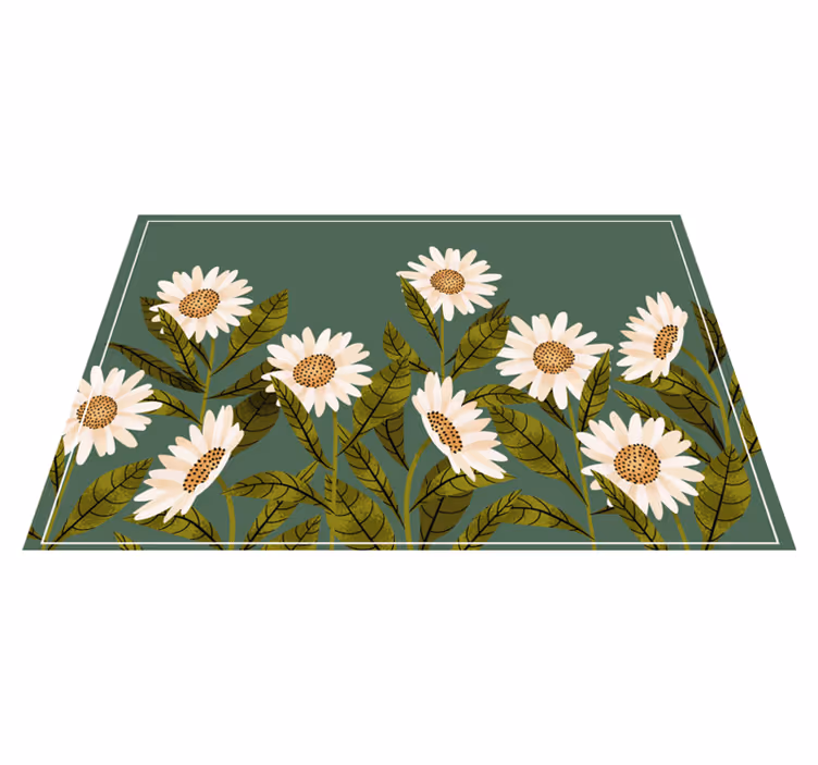 Individuais de mesa originais com estampa de margaridas - TenStickers