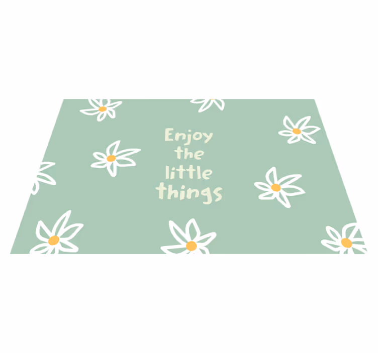 Individuais de mesa originais florais de margarida - TenStickers