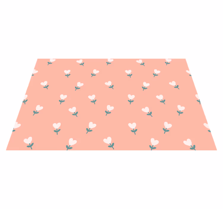 Individuais de mesa originais com padrão floral encantador - TenStickers