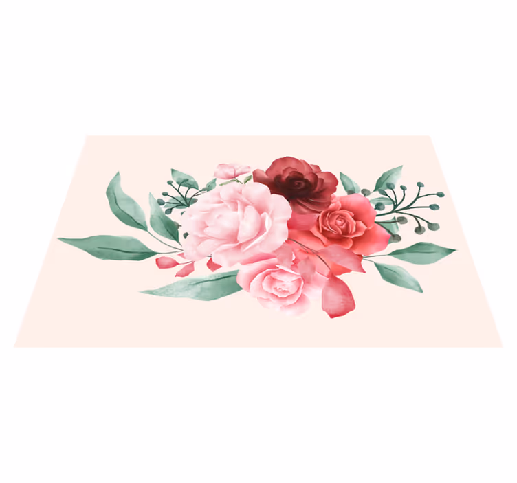 Individuais de mesa originais arranjo floral - TenStickers