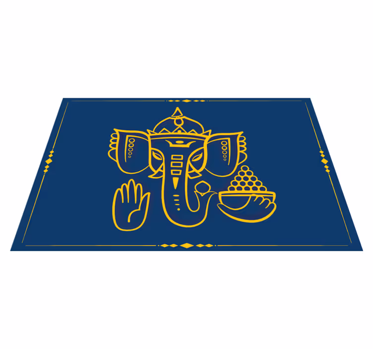 Individuais de mesa originais com motivo ganesha tradicional - TenStickers