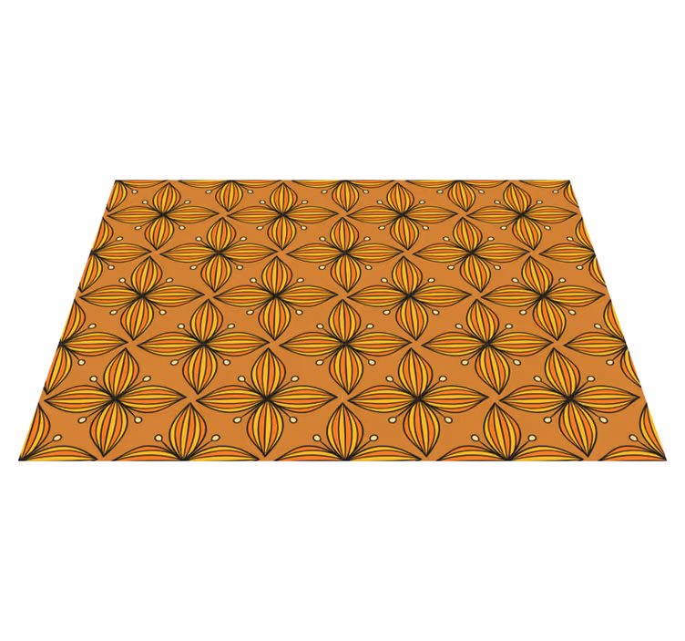 Individuais de mesa originais com padrão floral geométrico - TenStickers