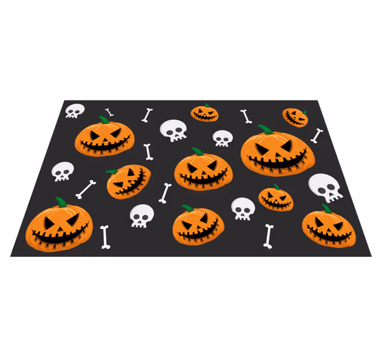 Abóboras e ossos individuais de mesa de halloween - TenStickers