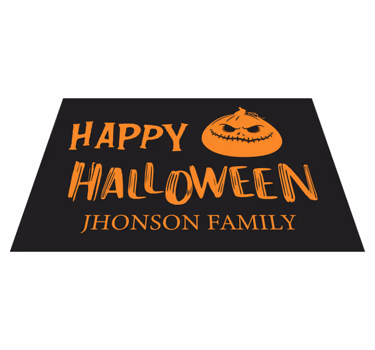Individual de mesa halloween cumprimento familiar halloween - TenStickers