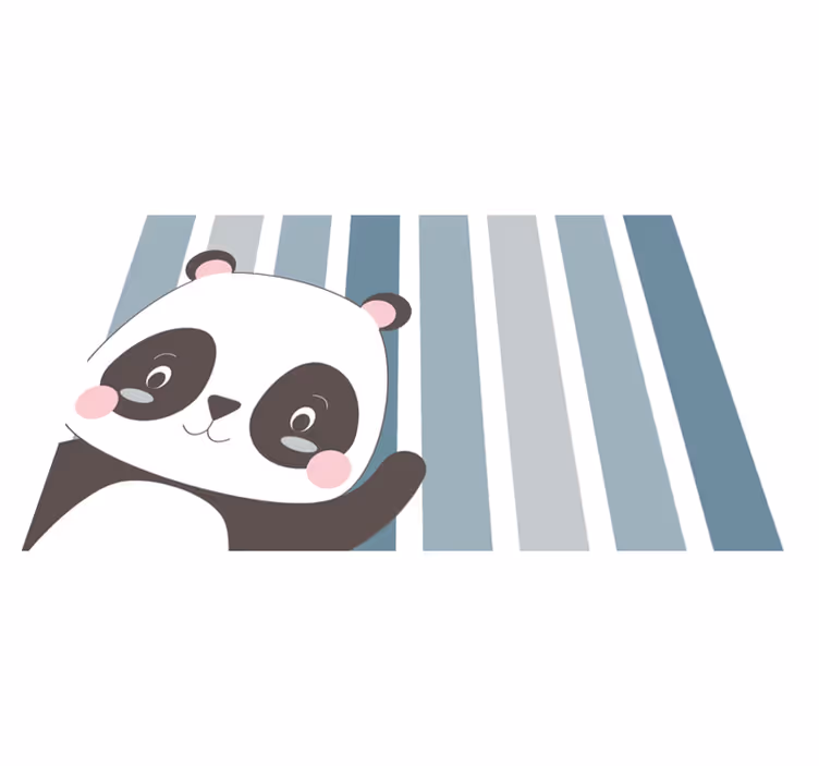 Individuais de mesa infantis com design de panda - TenStickers