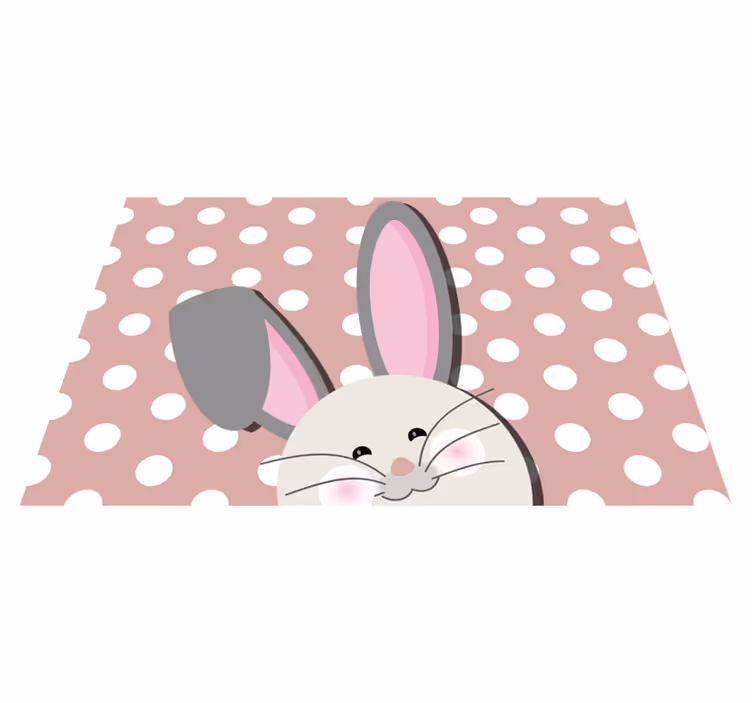 Individuais de mesa infantis estampa coelho alegre - TenStickers
