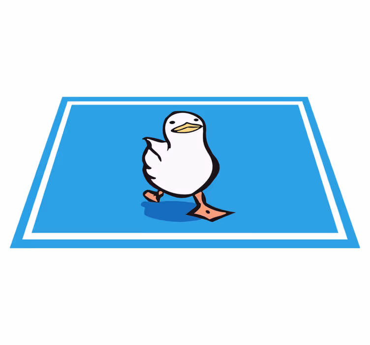 Individuais de mesa infantis personagem pato cartoon - TenStickers