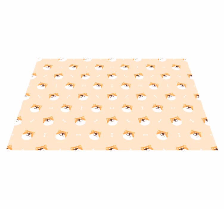 Individuais de mesa infantis faces de cachorros alegres - TenStickers