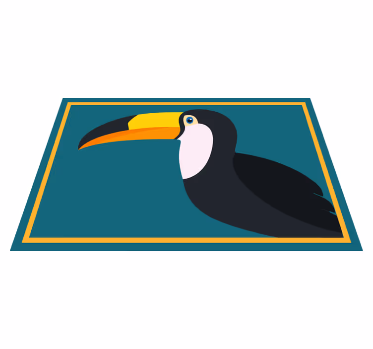 Individuais de mesa originais cabeça de tucano estilizada - TenStickers