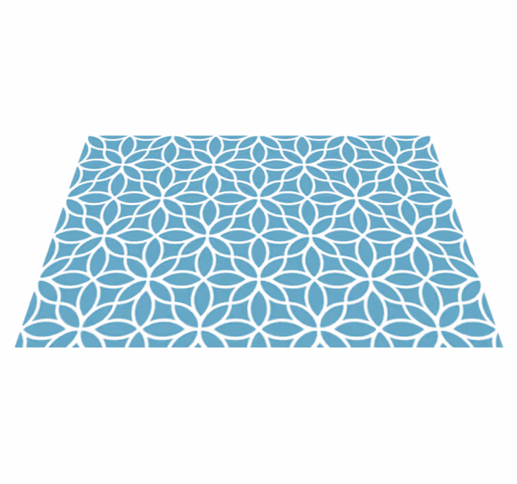 Individuais de mesa de texturas com motivo floral geométrico - TenStickers