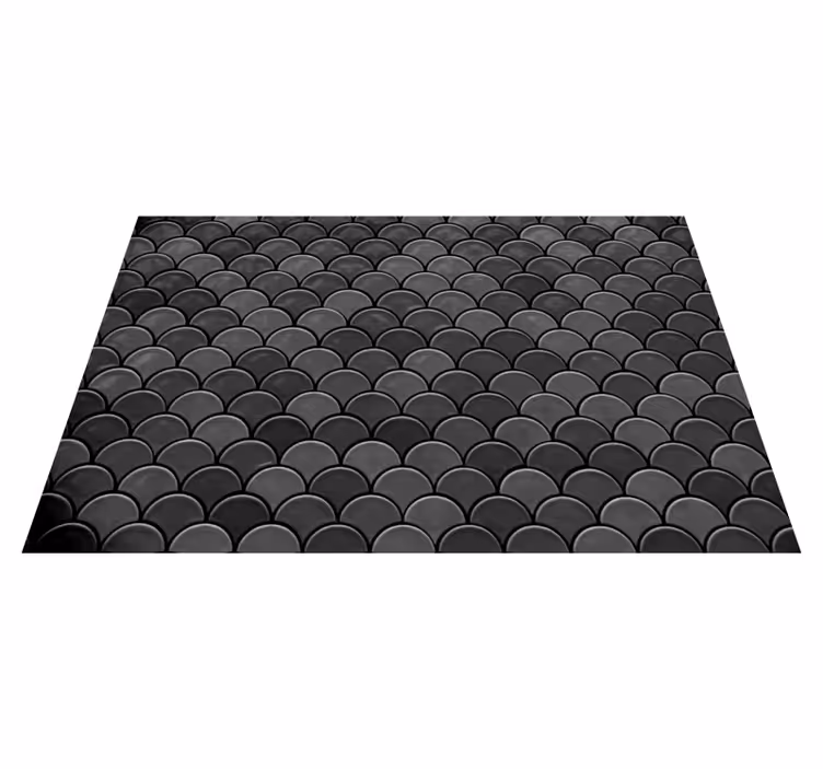 Individuais de mesa de texturas Escamas pretas - TenStickers