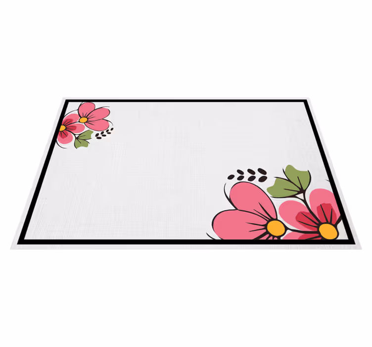 Individuais de mesa originais com design floral - TenStickers