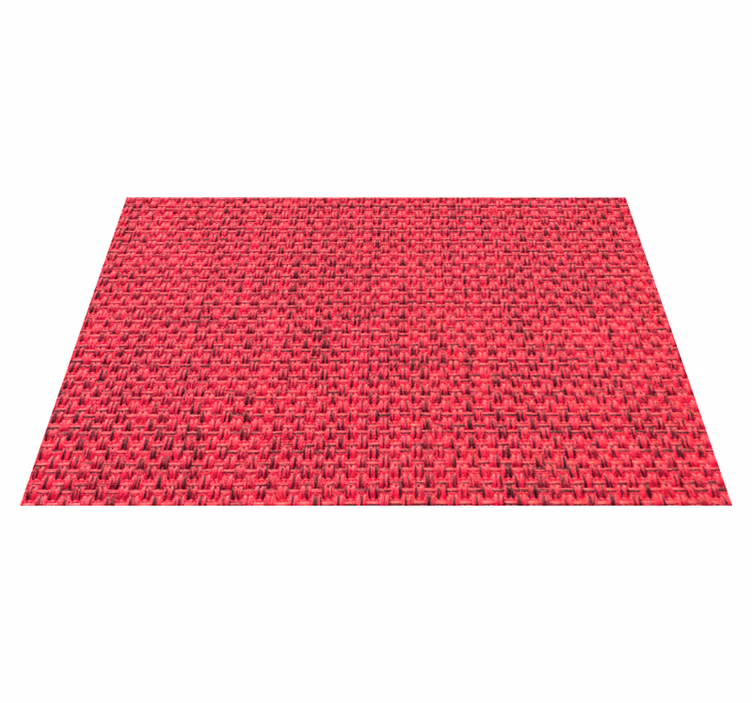 Individuais de mesa de texturas tapete vermelho texturizado - TenStickers