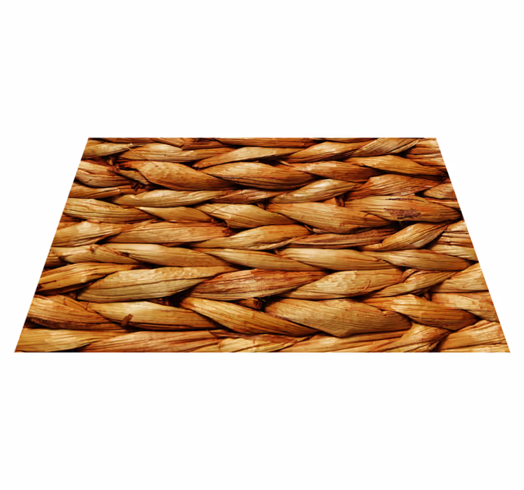 Individuais de mesa de texturas tapete natural trançado - TenStickers